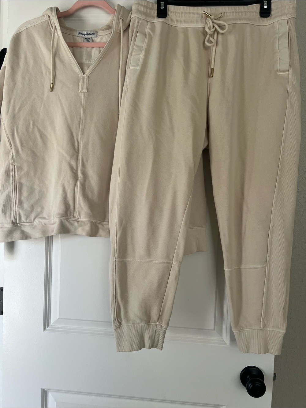 Tommy Bahama Women's Sunray Cove Beige Track Pants & Hoodie Set